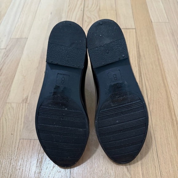 Henry Ferrera New York Black Glossy Rain Boots Size 8 - Picture 5 of 7